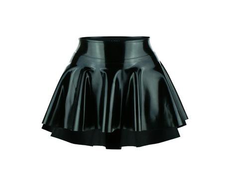 *clipped by @luci-her* Hi-lo Micro Mini Skater Skirt – Mico Couture Latex