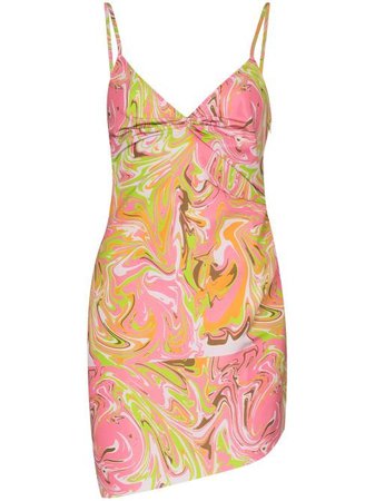 Shop pink Maisie Wilen Party Girl graphic-print dress with Express Delivery - Farfetch