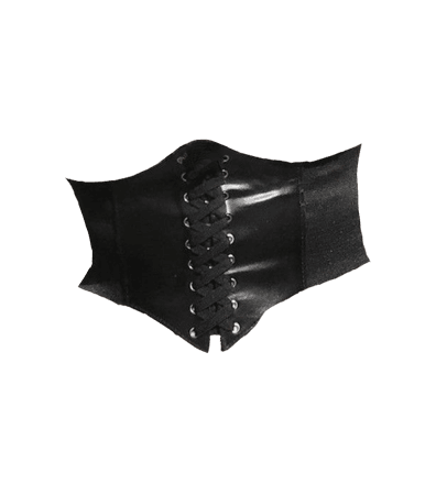 black leather faux corset goth emo kinderwhore vintage fairycore fairy grunge