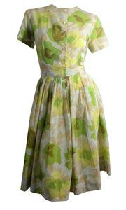 Avocado and Lime Abstract Print Spring Dress circa 1960s – Dorothea's Closet Vintage