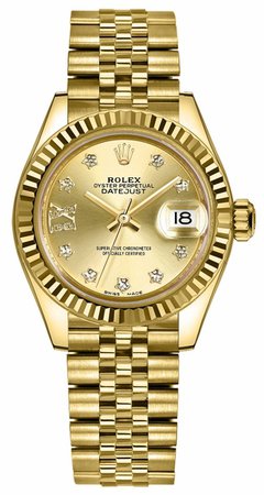 Rolex Lady-Datejust 28 Gold Watch 279178