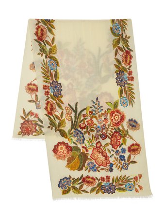 Shop Etro Floral Cashmere & Silk Scarf up to 70% Off | Saks Fifth Avenue