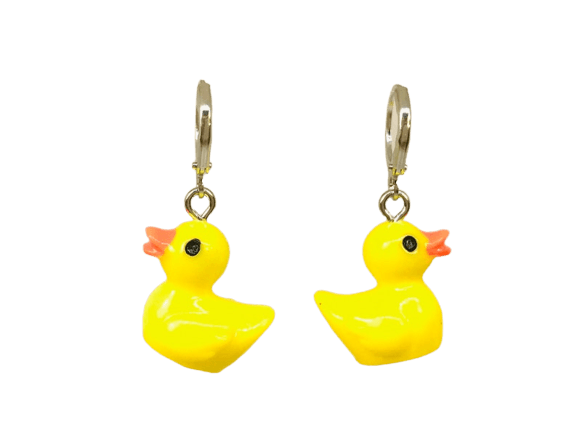 rubber duck earrings