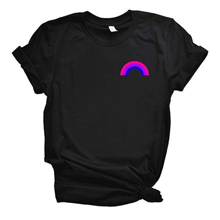 Bisexual Pride Rainbow - LGBT Pride T-Shirt at Amazon Women’s Clothing store: