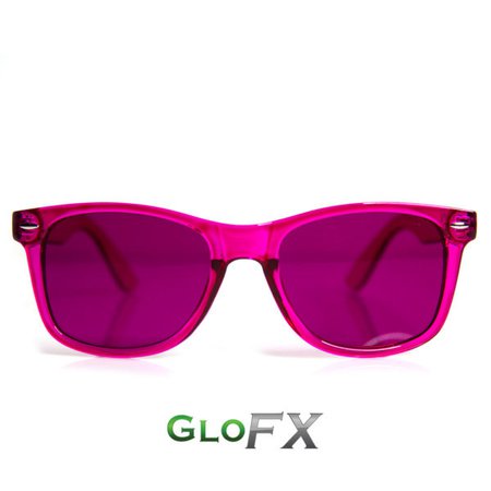 Magenta Color Therapy Mood Glasses by GloFX