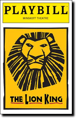 Lion King Playbill