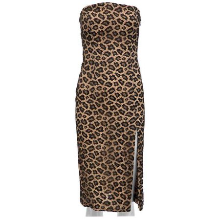 Givenchy Alexander McQueen Haute Couture Runway Leopard Lace Dress, Fall 1997 For Sale at 1stdibs