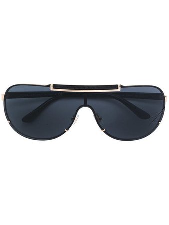 Versace Eyewear visor aviator sunglasses