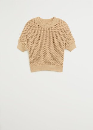 Openwork sweater - Women | Mango USA cream