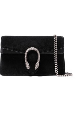 Gucci | Dionysus super mini suede and leather shoulder bag | NET-A-PORTER.COM