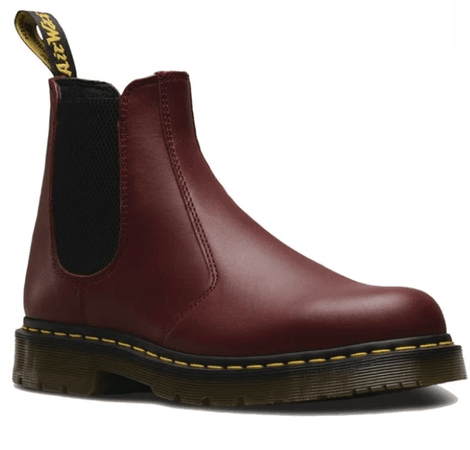 Cherry red Chelsea boots
