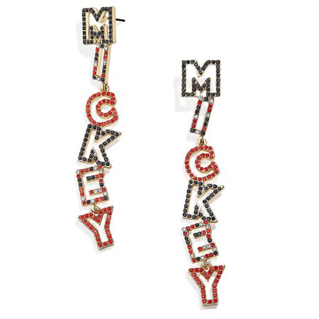 Mickey Mouse Lettering Earrings by BaubleBar | shopDisney