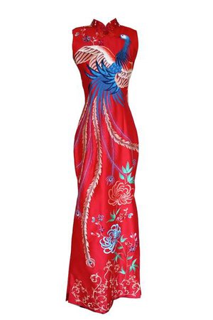 Cheongsam Batik Long Dress