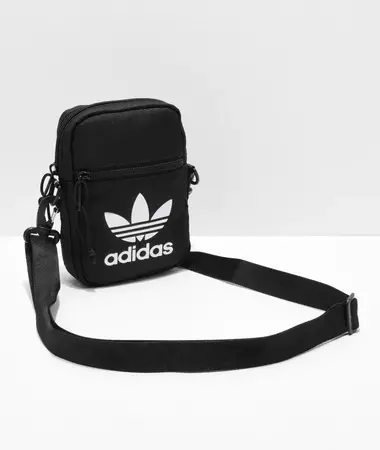 adidas shoulder bag black