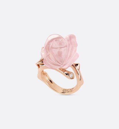 dior pink rose ring