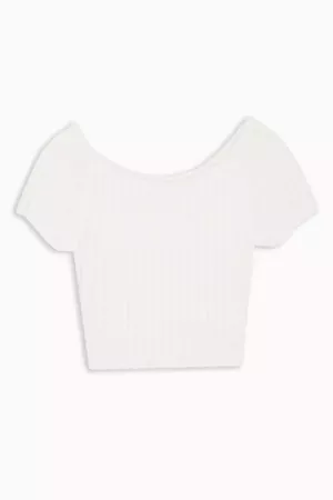Ivory Fluffy Knitted Crop Top | Topshop