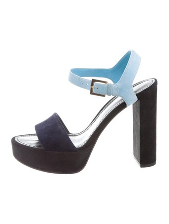 Louis Vuitton Suede Platform Sandals - Shoes - LOU227306 | The RealReal