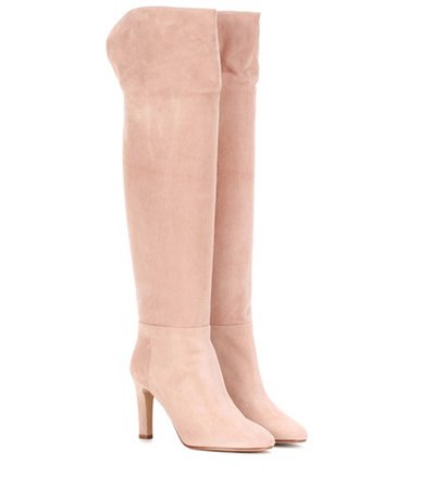 Linda suede over-the-knee boots