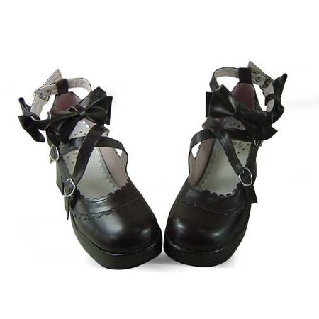 ◢an*tai*na*◣ LOLITA COS fashion bow princess shoes thick with women's shoes single shoes 9812 - Taobao
