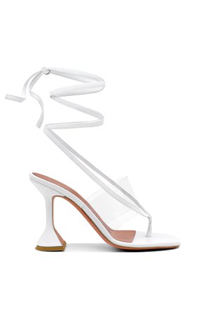 white amina muaddi heels ☠︎︎