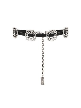 Marc Jacobs lacy medallion choker necklace