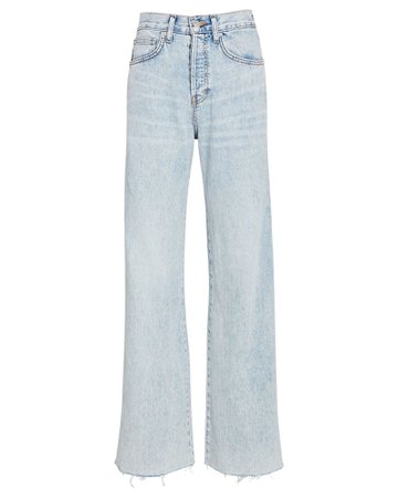 Veronica Beard Taylor High-Rise Wide-Leg Jeans | INTERMIX®