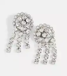Alessandra Rich - Crystal drop earrings | Mytheresa