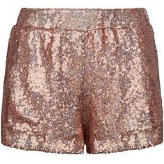 Rose Gold Sequin Shorts