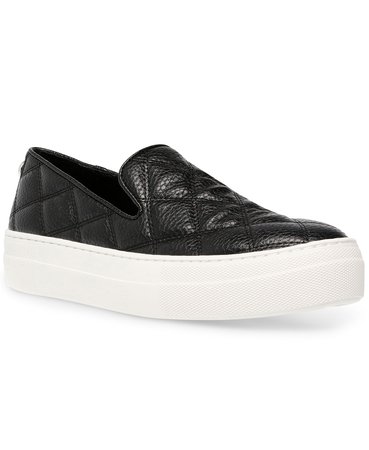 Steve Madden Women's Globe Quilted Sneakers & Reviews - Athletic Shoes & Sneakers - Shoes - Macy's black