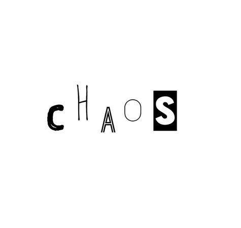 chaos word png