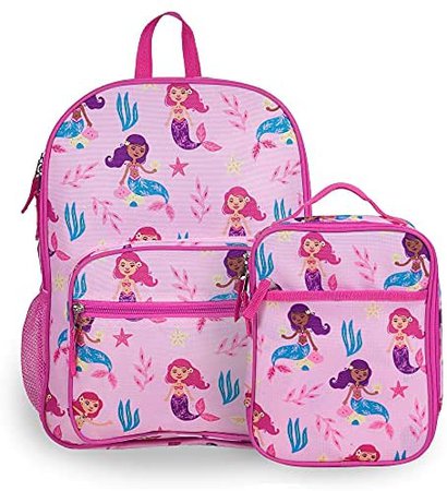 Amazon.com: Wildkin Day2Day Kids Backpack Bundle with Lunch Box Bag (Groovy Mermaids): Toys & Games
