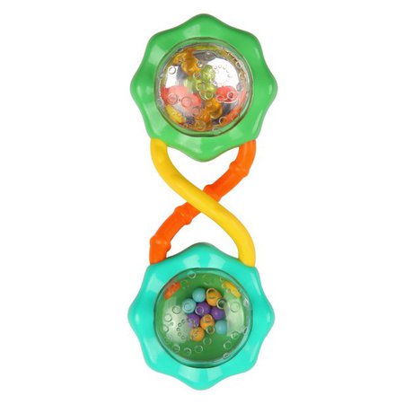 Bright Starts Rattle and Shake Barbell Toy, Ages 3 months + - Walmart.com - Walmart.com