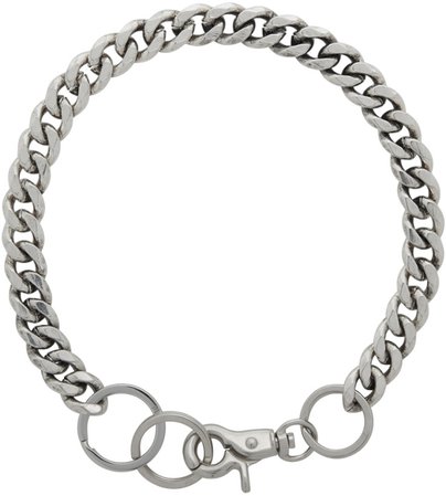 martine-ali-silver-cuban-link-choker-necklace.jpg (737×820)