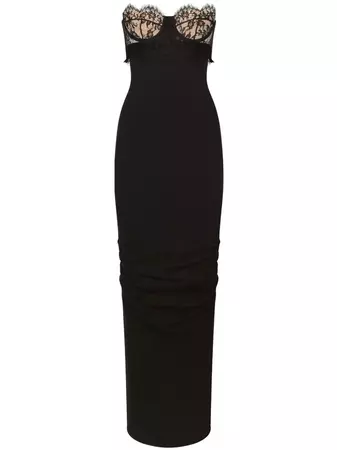 Dolce & Gabbana lace-detail Strapless Maxi Dress - Farfetch