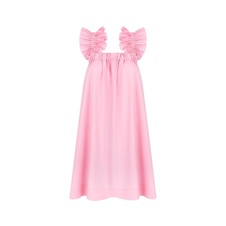 Maya Candy Pink Cotton dress | Monica Nera | Wolf & Badger