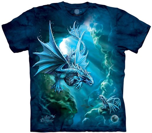 Amazon.com: The Mountain Sea Dragon Child T-Shirt, Blue, Medium: Clothing