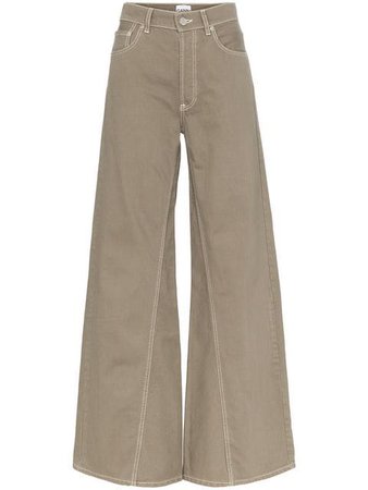 Ganni Shiloh wide-leg jeans $226 - Shop SS19 Online - Fast Delivery, Price