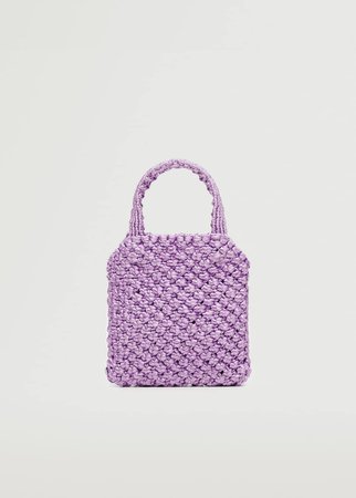 Crochet mini bag - Women | Mango USA