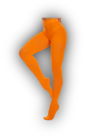 orange tights stockings