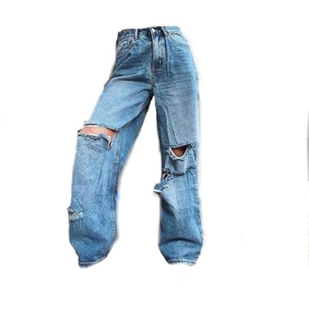 Chrisitina.com Baggy Ripped Jeans