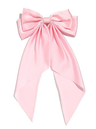 Amazon.com : Women Big Bow Barrettes Girl's Satin Hairclips Long Ribbon Hair Pins for Party, Bow Hair Clips for Women Pink Hair Bow, Hair Accessories for Women Hair Bows for Girls, Bowknot Hairpin with Long Tail : Beauty & Personal Care