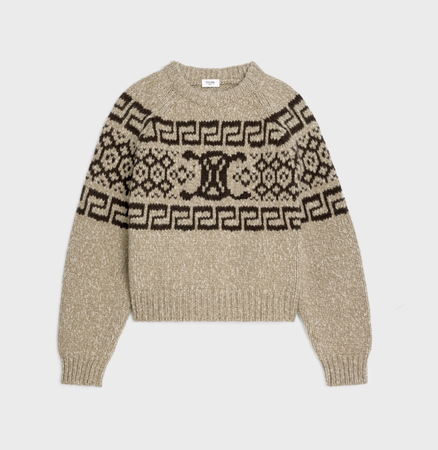 celine logo wool sweater knitwear