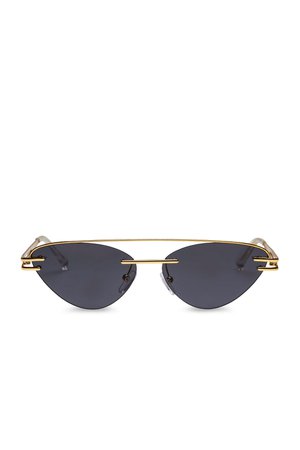 The Bright Gold Coupe Sunglasses by Le Specs x Adam Selman