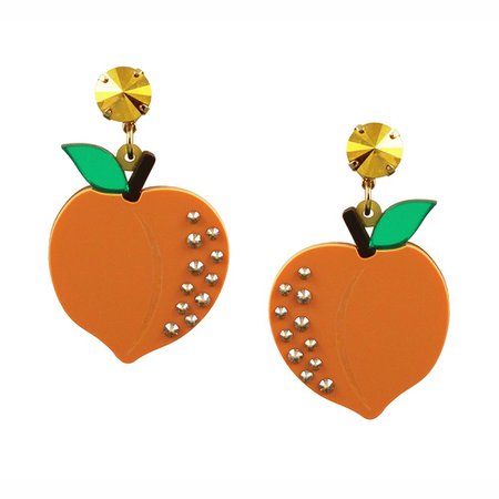 peach earrings - Google Search