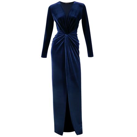 In A Pickle Midnight Blue Velvet Maxi Dress | Me & Thee | Wolf & Badger