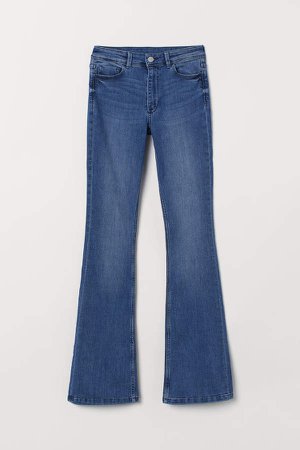 Mini Flare High Jeans - Blue