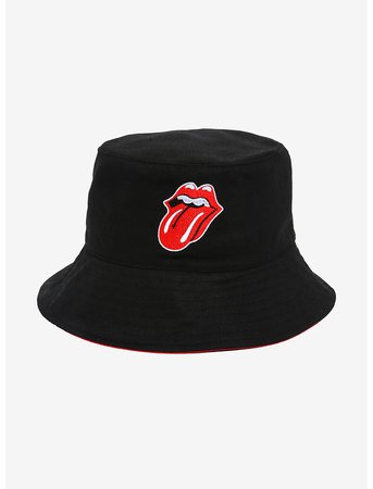 *clipped by @luci-her* The Rolling Stones Logo Bucket Hat