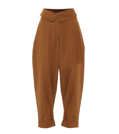 Proenza Schouler - High-rise stretch-wool tapered pants | Mytheresa