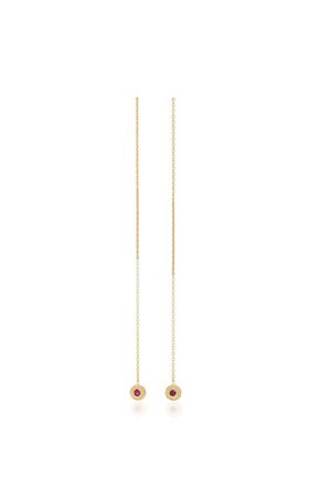 18K Gold Ruby Earrings by Octavia Elizabeth | Moda Operandi