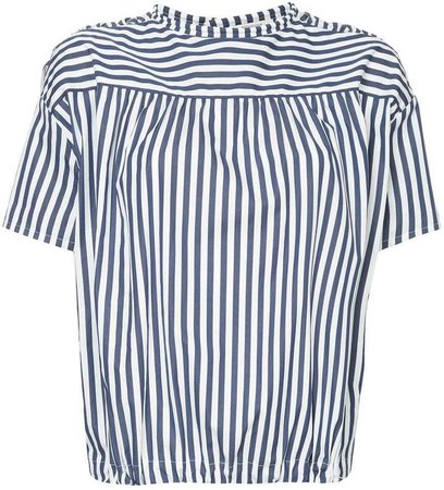striped shortsleeved shirt